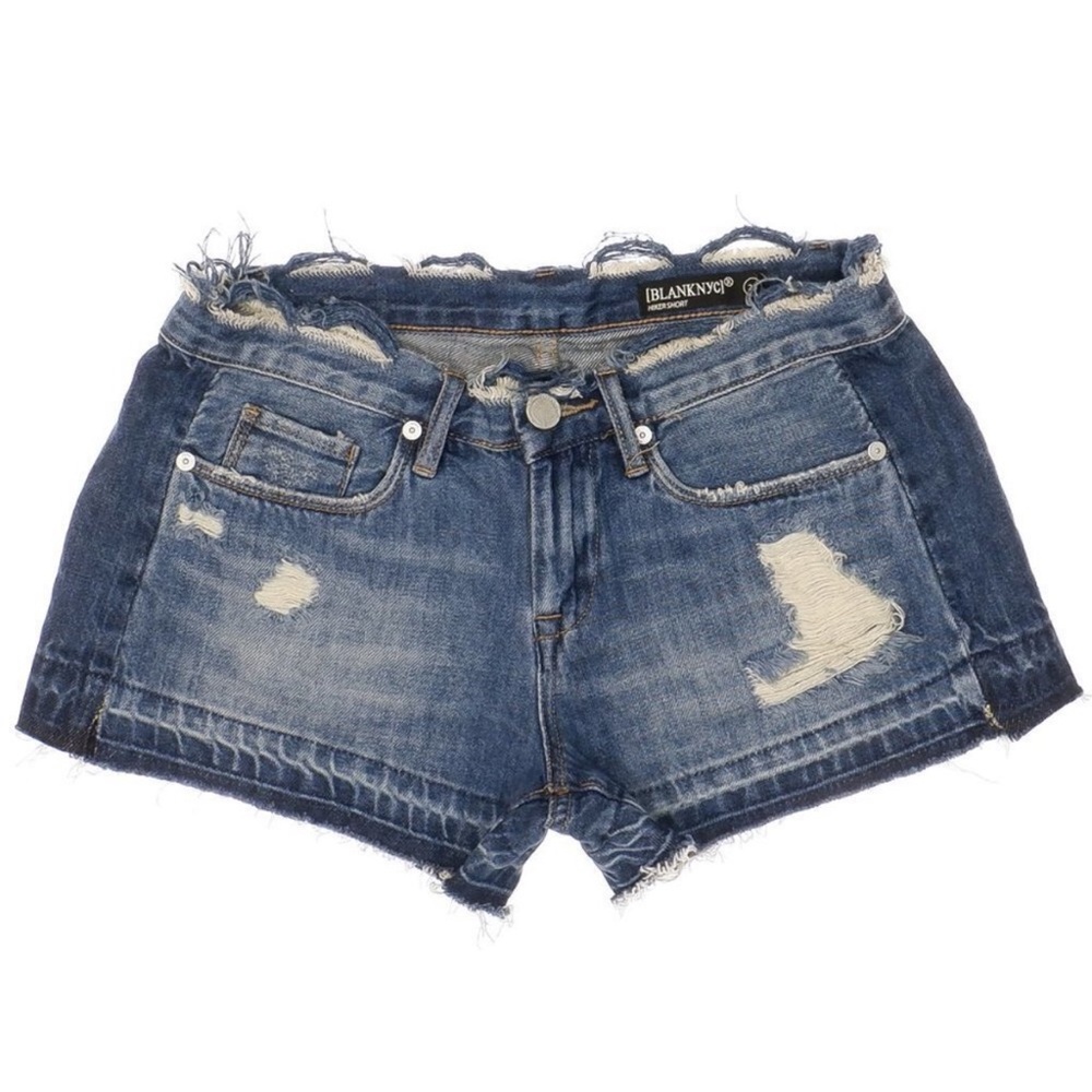 Hiker Shorts Size 25 Womens Cotton Distressed Released Hem - Picture 1 of 10